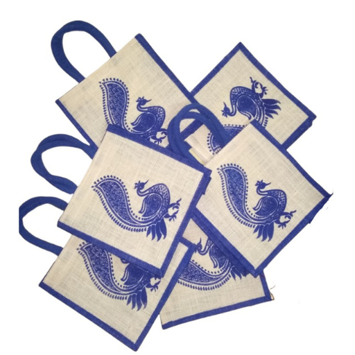 Artisan crafting eco-friendly jute products